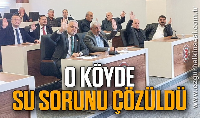 O KÖYDE SU SORUNU ÇÖZÜLDÜ