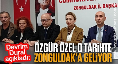 Özgür Özel O Tarihte Zonguldak'a Geliyor 