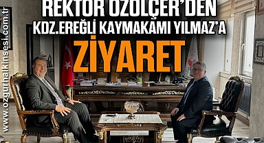 Rektör Özölçer’den Karadeniz Ereğli Kaymakamı Yılmaz’a ziyaret
