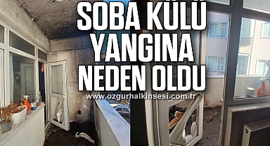 Soba külü yangına neden oldu