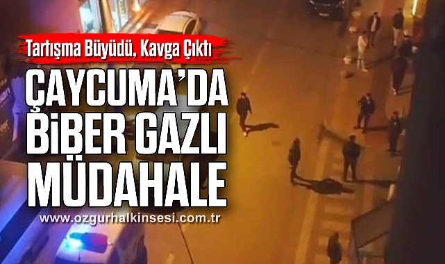 Tartışma Büyüdü, Kavga Çıktı: Çaycuma’da Biber Gazlı Müdahale