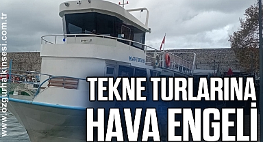 Tekne Turlarına Hava Engeli