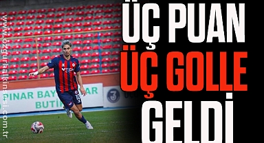 Üç Puan Üç Golle Geldi