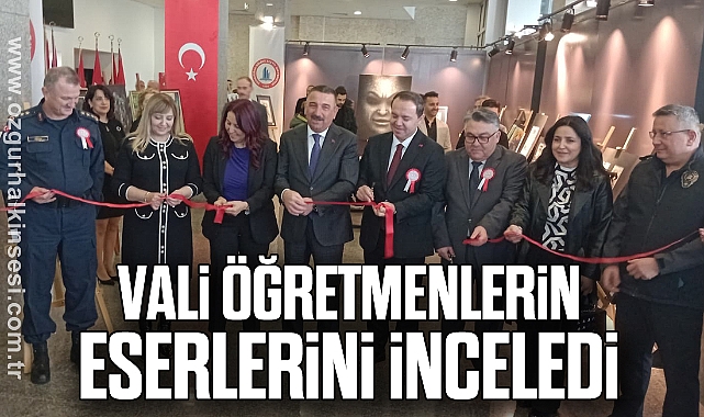 Vali Öğretmenlerin Eserlerini İnceledi