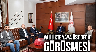 VALİLİKTE YAYA ÜST GEÇİT GÖRÜŞMESİ