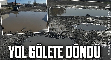 YOL GÖLETE DÖNDÜ…