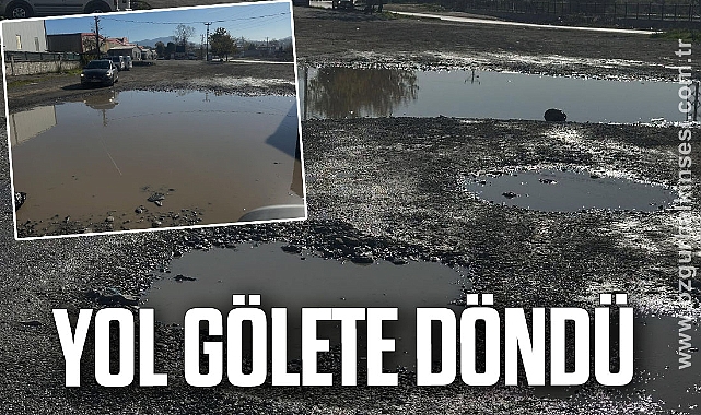 YOL GÖLETE DÖNDÜ…