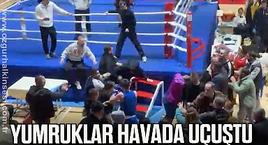 Yumruklar havada uçuştu