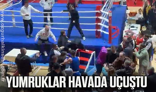 Yumruklar havada uçuştu