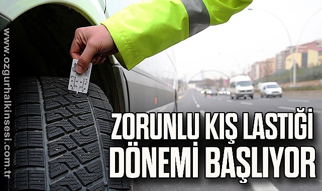 Zorunlu Kış Lastiği Dönemi Başlıyor