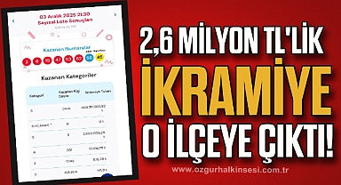 2,6 Milyon TL'lik İkramiye O İlçeye Çıktı!