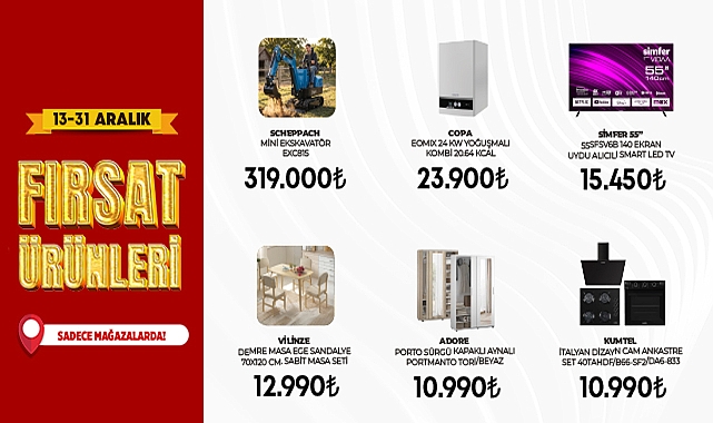 7A YAPI MARKET’TE BÜYÜK FIRSATLAR BAŞLADI! 