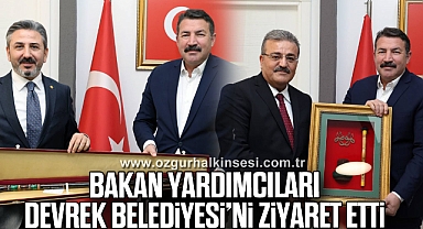 Bakan Yardımcıları Devrek Belediyesi'ni Ziyaret Etti