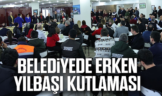 BELEDİYEDE ERKEN YILBAŞI KUTLAMASI