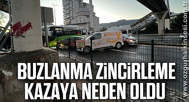  Buzlanma zincirleme kazaya neden oldu