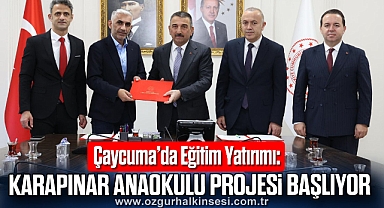 Çaycuma’da Eğitim Yatırımı: Karapınar Anaokulu Projesi Başlıyor