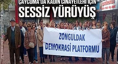 Çaycuma'da Kadın Cinayetleri İçin Sessiz Yürüyüş
