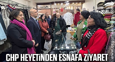 CHP HEYETİNDEN ESNAFA ZİYARET