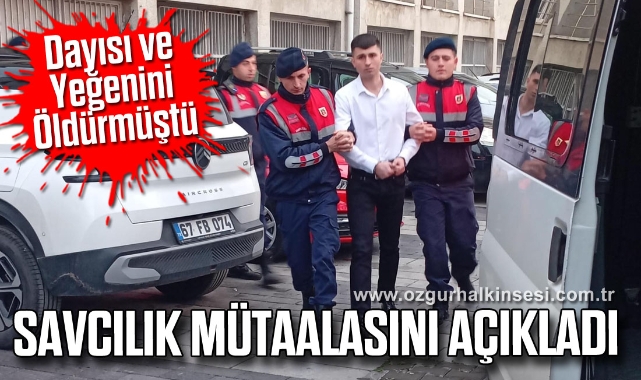 Dayısı ve Yeğenini Öldürmüştü: Savcılık Mütaalasını Açıkladı