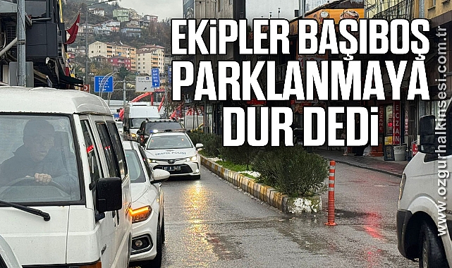 Ekipler Başıboş Parklanmaya Dur Dedi