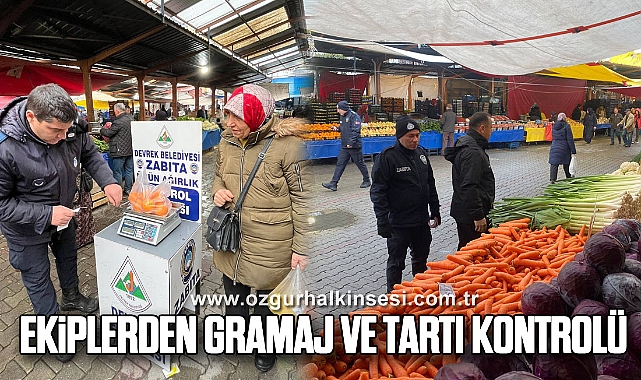 Ekiplerden Gramaj ve Tartı Kontrolü