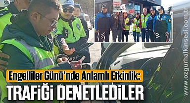 Engelliler Günü'nde Anlamlı Etkinlik: Trafiği Denetlediler