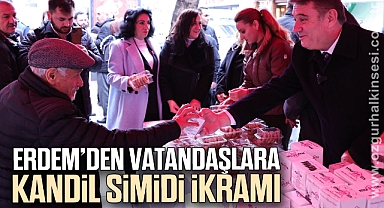 Erdem’den Vatandaşlara Kandil Simidi İkramı
