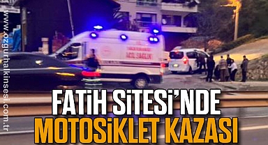 Fatih Sitesi'nde motosiklet kazası
