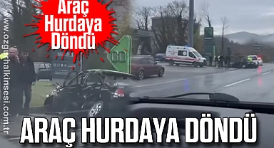 Gökçebey'de Kaza: Araç Hurdaya Döndü