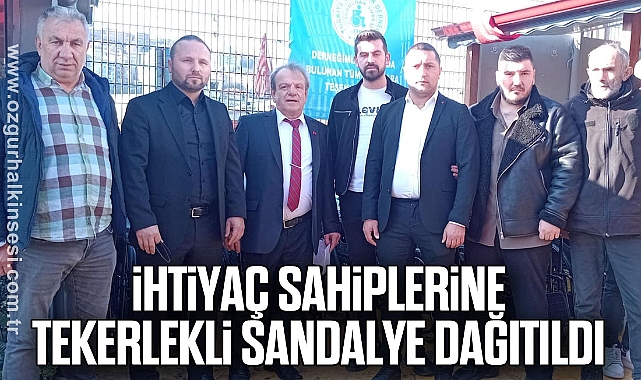 İhtiyaç Sahiplerine Tekerlekli Sandalye Dağıtıldı