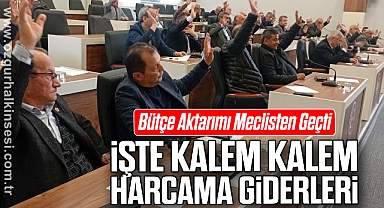 İşte Kalem Kalem Harcama Giderleri...