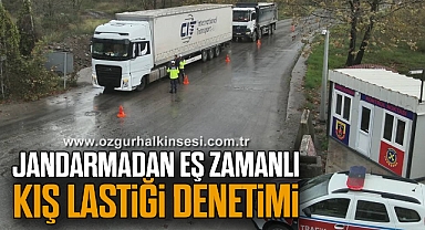 Jandarmadan Eş Zamanlı Kış Lastiği Denetimi