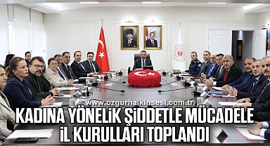 Kadına Yönelik Şiddetle Mücadele İl Kurulları Toplandı
