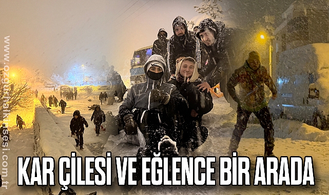 Kar çilesi ve eğlence bir arada