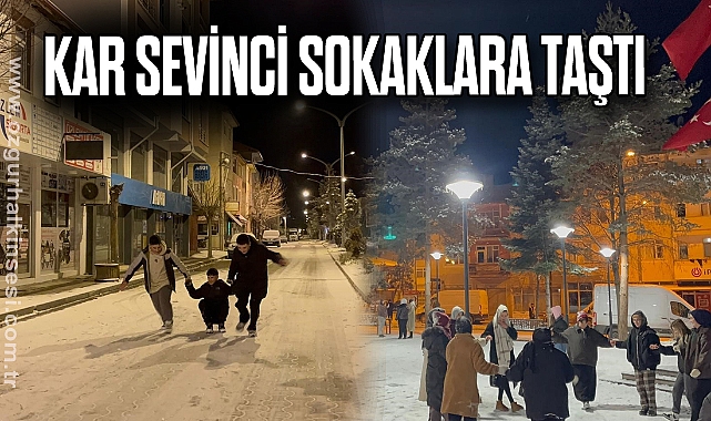 Kar Sevinci Sokaklara Taştı