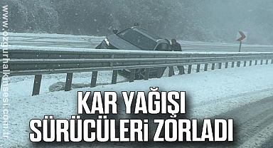 Kar Yağışı Sürücüleri Zorladı