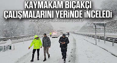 Kaymakam Bıçakçı Çalışmalarını Yerinde İnceledi