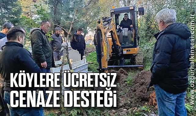 Köylere ücretsiz cenaze desteği