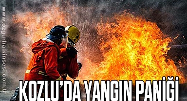 Kozlu’da Yangın Paniği