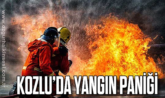 Kozlu’da Yangın Paniği