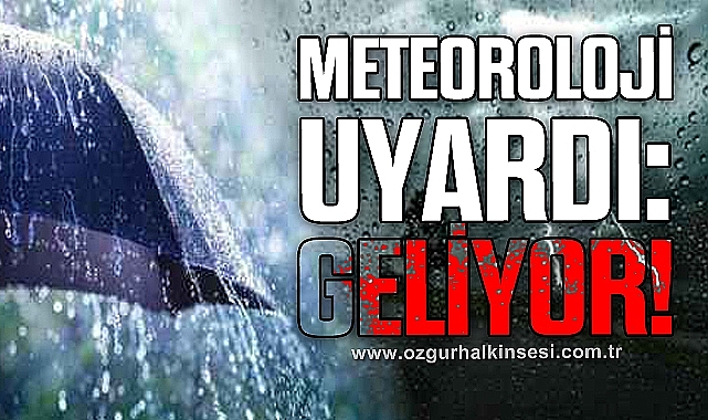 METEOROLOJİ UYARDI!