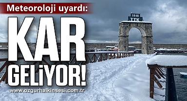 Meteoroloji uyardı: Kar Geliyor!