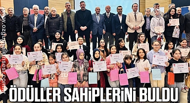 ÖDÜLLER SAHİPLERİNİ BULDU