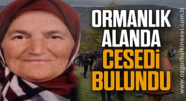 ORMANLIK ALANDA CESEDİ BULUNDU