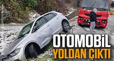 Otomobil yoldan çıktı