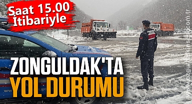 Saat 15.00 İtibariyle: Zonguldak'ta Yol Durumu