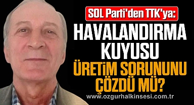 SOL Parti'den TTK'ya: Havalandırma Kuyusu Üretim Sorununu Çözdü mü?