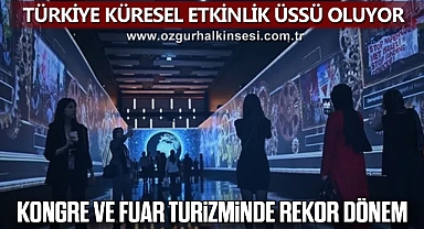 TÜRKİYE KÜRESEL ETKİNLİK ÜSSÜ OLUYOR: KONGRE VE FUAR TURİZMİNDE REKOR DÖNEM 