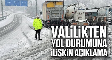 Valilikten Yol Durumuna İlişkin Açıklama