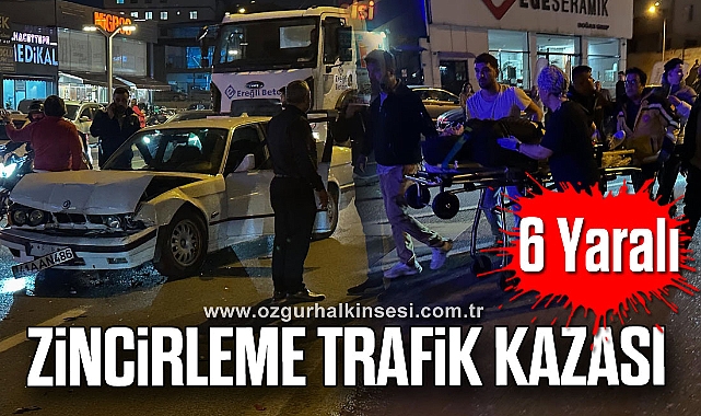 Zincirleme Trafik Kazası: 6 Yaralı